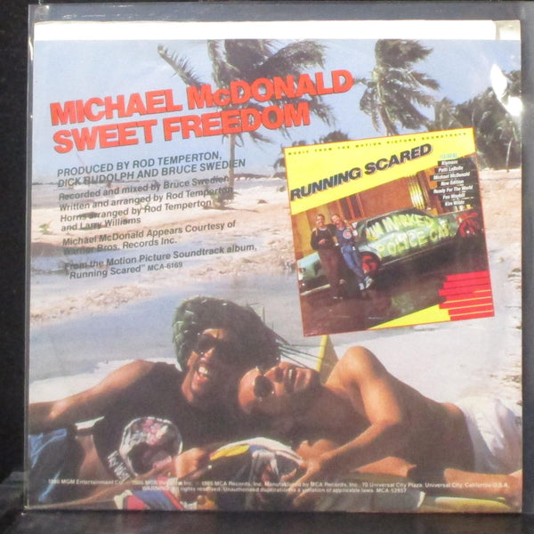 Michael McDonald - Sweet Freedom / The Freedom Eights 7" Mint- Vinyl 45 MCA - Shuga Records