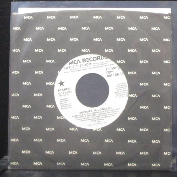 Michael McDonald - Sweet Freedom 7" Mint- Promo Vinyl 45 MCA-52857 USA 1986 - Shuga Records