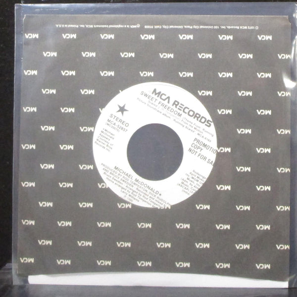Michael McDonald - Sweet Freedom 7" Mint- Promo Vinyl 45 MCA-52857 USA 1986 - Shuga Records