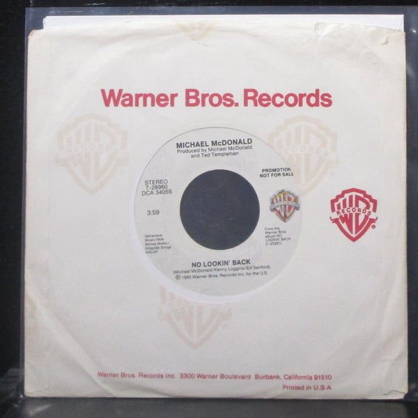 Michael McDonald - No Lookin' Back 7" Mint- Promo Vinyl 45 WB 7-28960 USA 1985 - Shuga Records