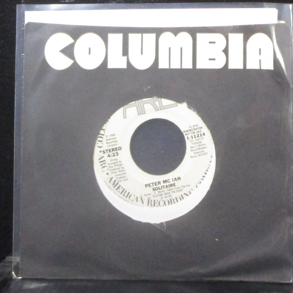 Peter Mc Ian - Solitaire 7" Mint- Promo Vinyl 45 ARC 1-11214 USA 1980 - Shuga Records