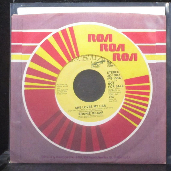 Ronnie Milsap - She Loves My Car 7" Mint- Promo Vinyl 45 RCA JK-13847 USA 1984 - Shuga Records