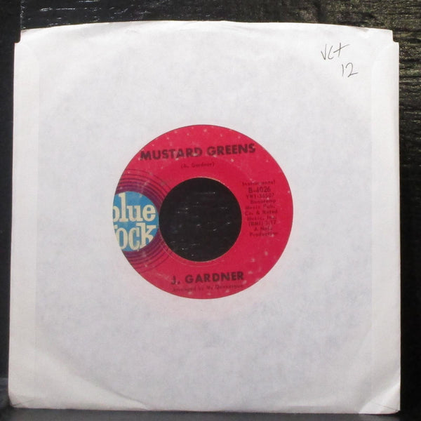 J. Gardner - 99 Plus 1 / Mustard Greens 7" VG+ Vinyl 45 Blue Rock B-4026 USA - Shuga Records