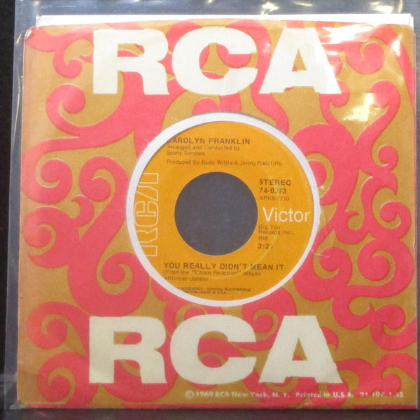 Carolyn Franklin - All I Want Is To Be Your Woman 7" Mint- Vinyl 45 RCA 74-0373 - Shuga Records
