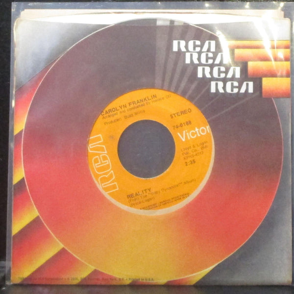 Carolyn Franklin - Reality / It's True I'm Gonna Miss You 7" Mint- Vinyl 45 RCA - Shuga Records