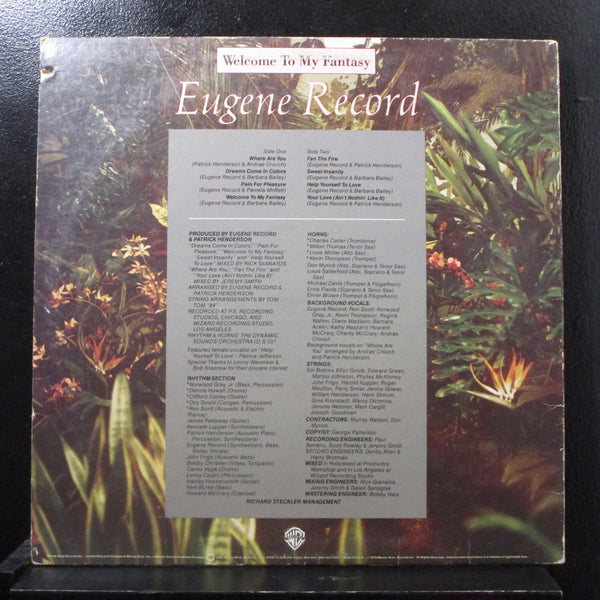 Eugene Record - Welcome To My Fantasy LP VG+ BSK 3284 Vinyl Record - Shuga Records