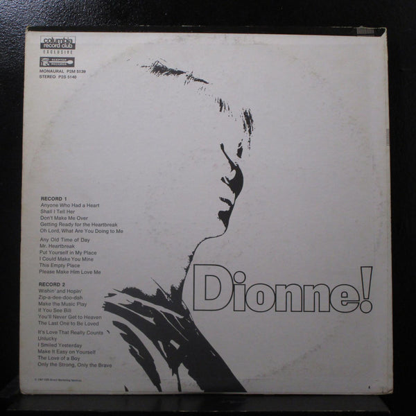 Dionne Warwick - Dionne! 2 LP Mint- P2S 5140 Scepter 1967 USA Vinyl Record - Shuga Records