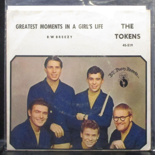 The Tokens - Breezy / Greatest Moments In A Girl's Life 7" Mint- Vinyl 45 USA - Shuga Records