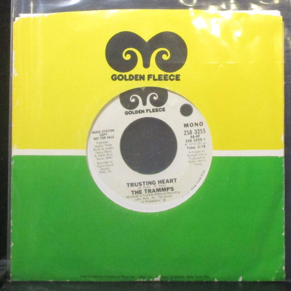 The Trammps - Trusting Heart 7" Mint- Promo Vinyl 45 Golden Fleece ZS8 3255 USA - Shuga Records