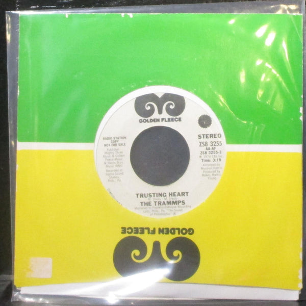 The Trammps - Trusting Heart 7" Mint- Promo Vinyl 45 Golden Fleece ZS8 3255 USA - Shuga Records