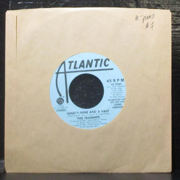 The Trammps - Ninety-Nine And A Half 7" Mint- Promo Vinyl 45 Atlantic 45-3365 - Shuga Records