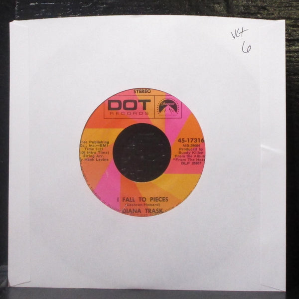 Diana Trask - I Fall To Pieces / Long Ago Is Gone 7" VG+ Vinyl 45 Dot 45-17316 - Shuga Records