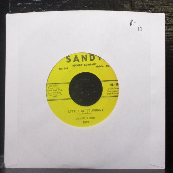 Travis & Bob - Little Bitty Johnny / Teenage Vision 7" Mint- Vinyl 45 Sandy 1019 - Shuga Records