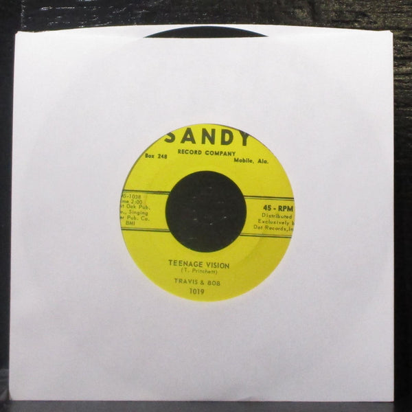 Travis & Bob - Little Bitty Johnny / Teenage Vision 7" Mint- Vinyl 45 Sandy 1019 - Shuga Records