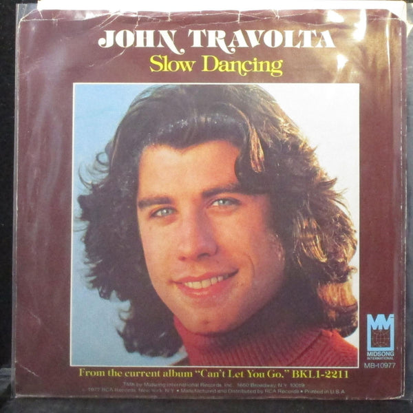 John Travolta - Slow Dancing / Moonlight Lady 7" Mint- Vinyl 45 MB-10977 USA - Shuga Records