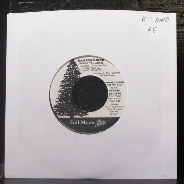 Dan Fogelberg - Seeing You Again 7" Mint- Promo Vinyl 45 Epic 34-07640 USA 1987 - Shuga Records