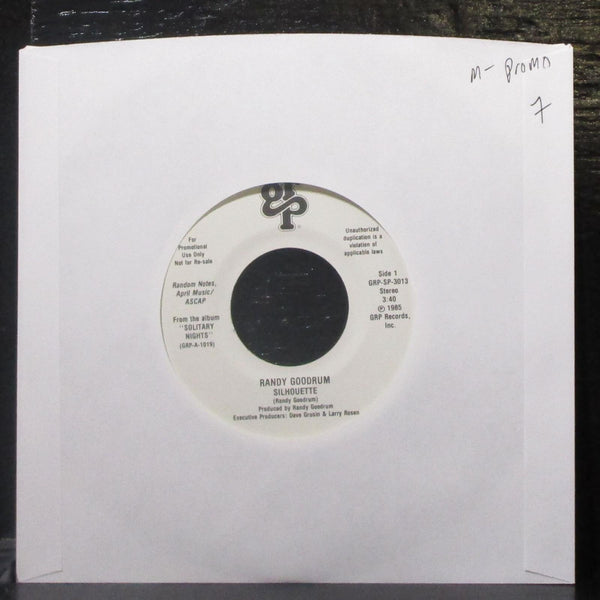 Randy Goodrum - Silhouette 7" Mint- Promo Vinyl 45 GRP-SP-3013 USA 1985 - Shuga Records