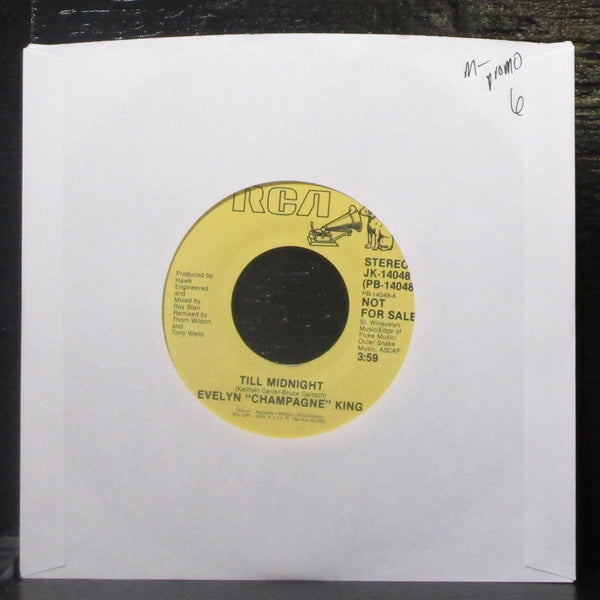 Evelyn "Champagne" King - Till Midnight 7" Mint- Promo Vinyl 45 RCA JK-14048 USA - Shuga Records