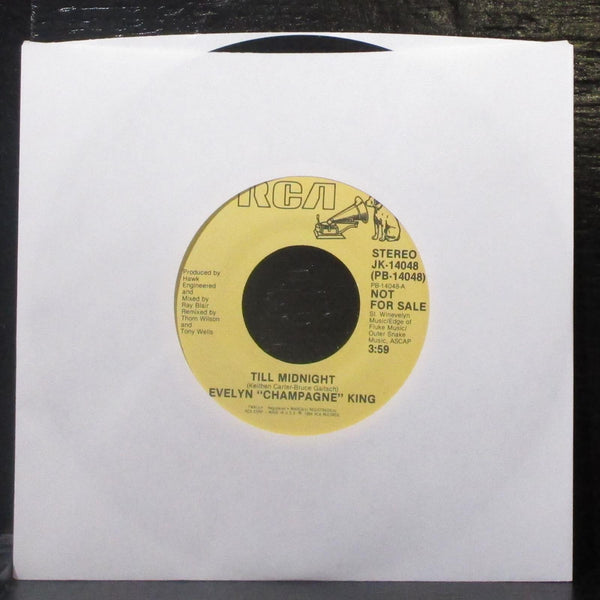 Evelyn "Champagne" King - Till Midnight 7" Mint- Promo Vinyl 45 RCA JK-14048 USA - Shuga Records