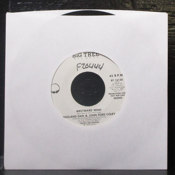 England Dan & John Ford Coley 7" Mint- Promo Vinyl 45 Big Tree BT 16130 USA 1976 - Shuga Records