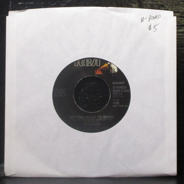 Starship - Set The Night To Music 7" Mint- Promo Vinyl 45 RCA 6964-7-GAC USA - Shuga Records