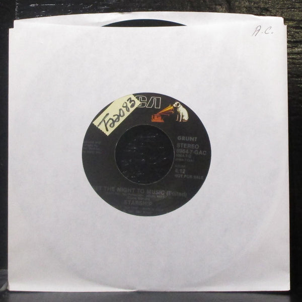 Starship - Set The Night To Music 7" Mint- Promo Vinyl 45 RCA 6964-7-GAC USA - Shuga Records
