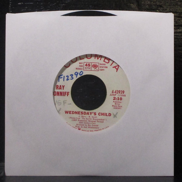 Ray Conniff - Mame / Wednesday's Child 7" VG+ Promo Vinyl 45 Columbia 4-43939 - Shuga Records