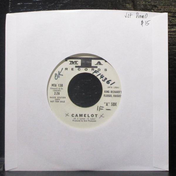King Richard's Fluegel Knights - Camelot / Bye, Bye Blues 7" VG+ Promo Vinyl 45 - Shuga Records