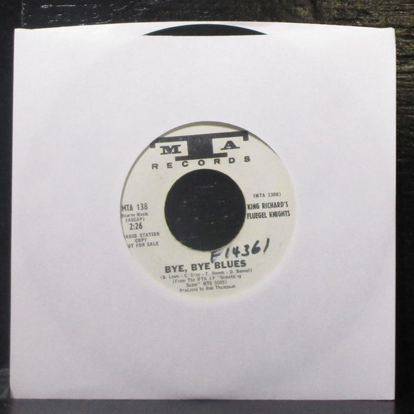 King Richard's Fluegel Knights - Camelot / Bye, Bye Blues 7" VG+ Promo Vinyl 45 - Shuga Records