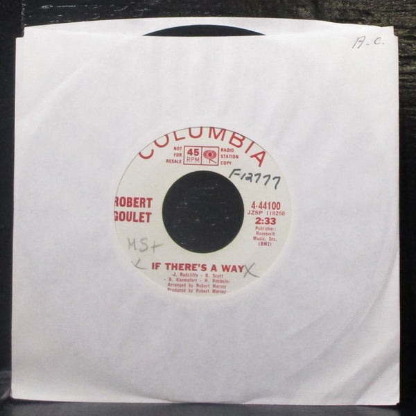 Robert Goulet - One Life, One Dream / If There's A Way 7" VG+ Promo Vinyl 45 - Shuga Records