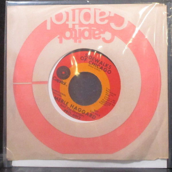 Merle Haggard - I Can't Be Myself / Sidewalks of Chicago 7" Mint- Promo Vinyl 45 - Shuga Records