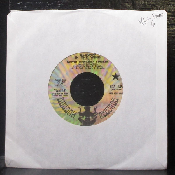Edwin Hawkins Singers - Blowin In The Wind 7" VG+ Promo Vinyl 45 Buddah BDA 145 - Shuga Records