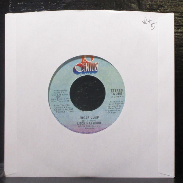 Leon Haywood - Sugar Lump / That Sweet Woman Of Mine 7" VG+ Vinyl 45 TC-2103 - Shuga Records