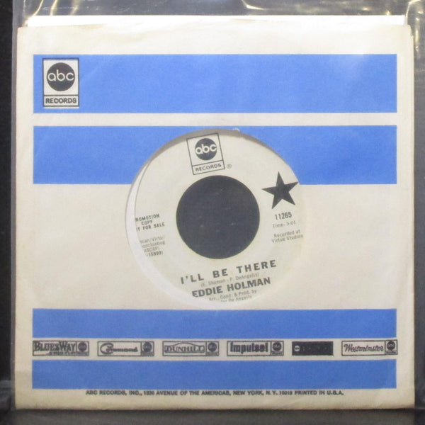 Eddie Holman - I'll Be There 7" VG+ Promo Vinyl 45 ABC 11265 USA 1970 - Shuga Records