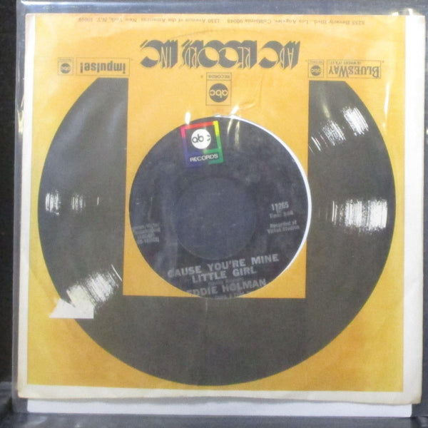 Eddie Holman - I'll Be There / Cause You're Mine Little Girl 7" VG+ Vinyl 45 ABC - Shuga Records