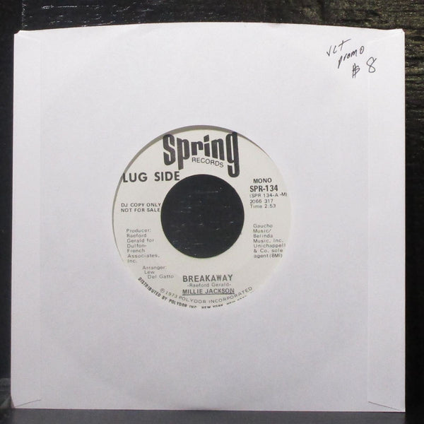 Millie Jackson - Breakaway / Strange Things 7" VG+ Promo Vinyl 45 Spring SPR-134 - Shuga Records