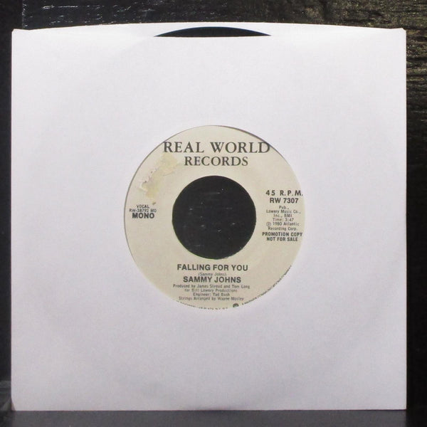 Sammy Johns - Falling For You 7" Mint- Promo Vinyl 45 Real World RW 7307 USA - Shuga Records