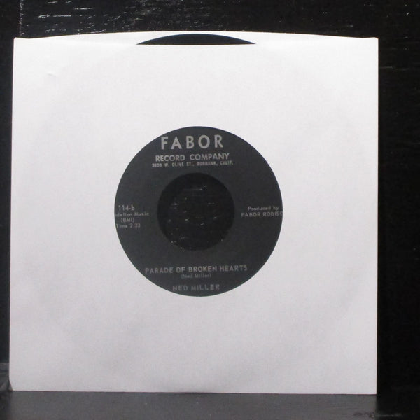 Ned Miller - From A Jack To A King 7" VG+ Vinyl 45 Fabor 114 USA Label Variant - Shuga Records