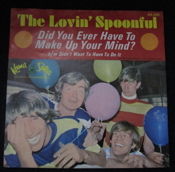 The Lovin Spoonful - Did You Ever Have To Make Up 7" Mint- KA 209 Vinyl 45 - Shuga Records