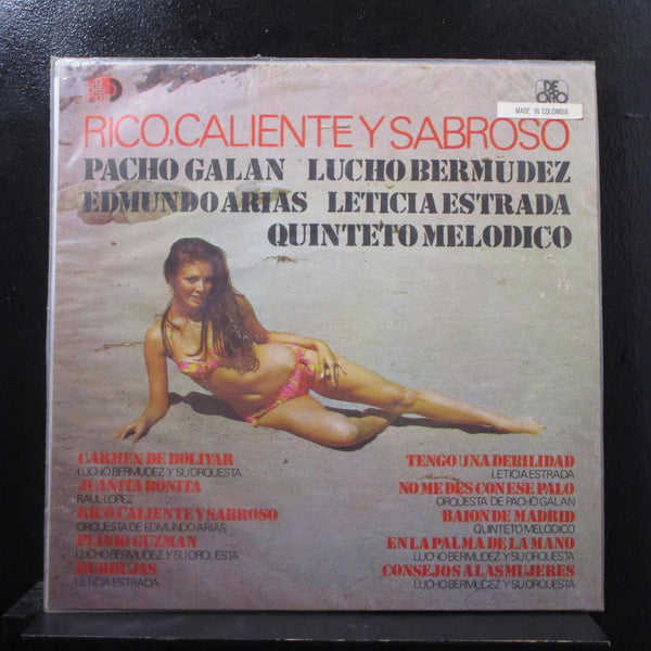 Various - Rico, Caliente Y Sabroso LP VG+ LDD-50079 Colombia Vinyl Record - Shuga Records