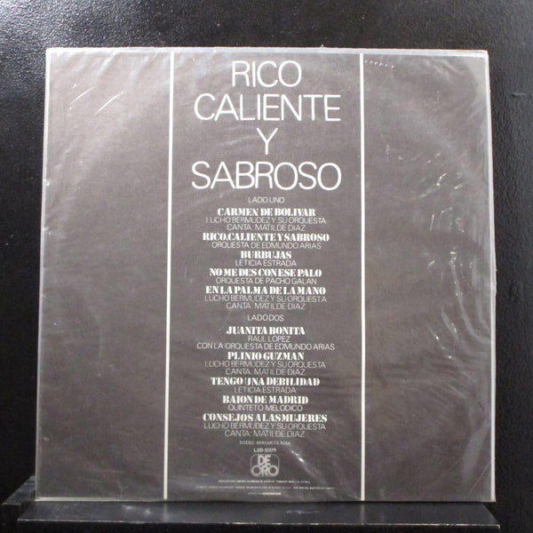 Various - Rico, Caliente Y Sabroso LP VG+ LDD-50079 Colombia Vinyl Record - Shuga Records