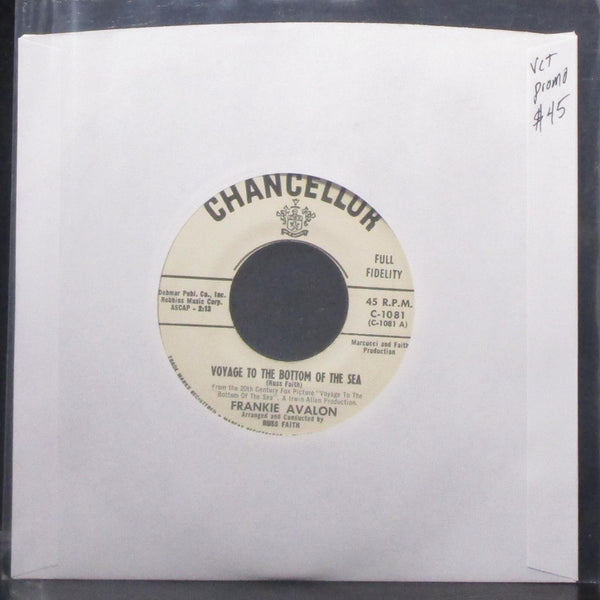 Frankie Avalon - Voyage To The Bottom Of The Sea 7" VG+ Promo Vinyl 45 C-1081 - Shuga Records