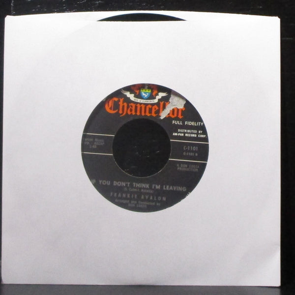 Frankie Avalon - After You've Gone 7" Mint- Vinyl 45 Chancellor C-1101 USA 1962 - Shuga Records