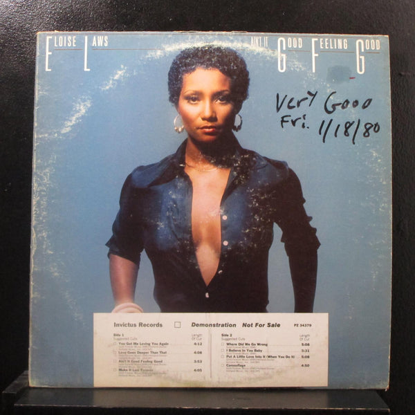 Eloise Laws - Ain't It Good Feeling Good LP VG+ PZ 34379 White Promo 1977 Record - Shuga Records