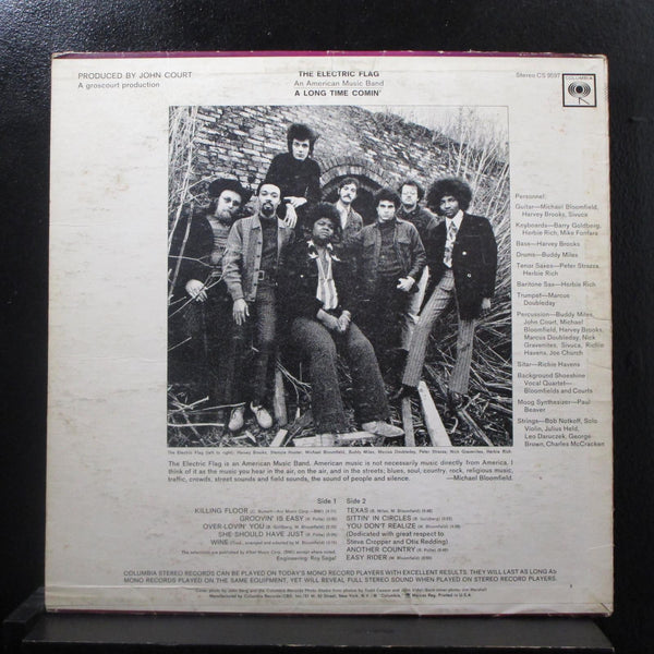The Electric Flag - A Long Time Comin LP VG CS 9597 Stereo 360 Sound 1968 Record - Shuga Records