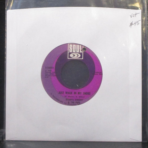 Gladys Knight & The Pips - Just Walk In My Shoes 7" VG+ Vinyl 45 Soul S-35023 - Shuga Records