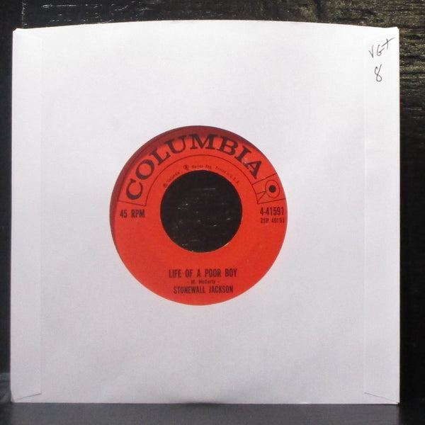 Stonewall Jackson - Life Of A Poor Boy / Why I'm Walkin' 7" VG+ Vinyl 45 4-41591 - Shuga Records