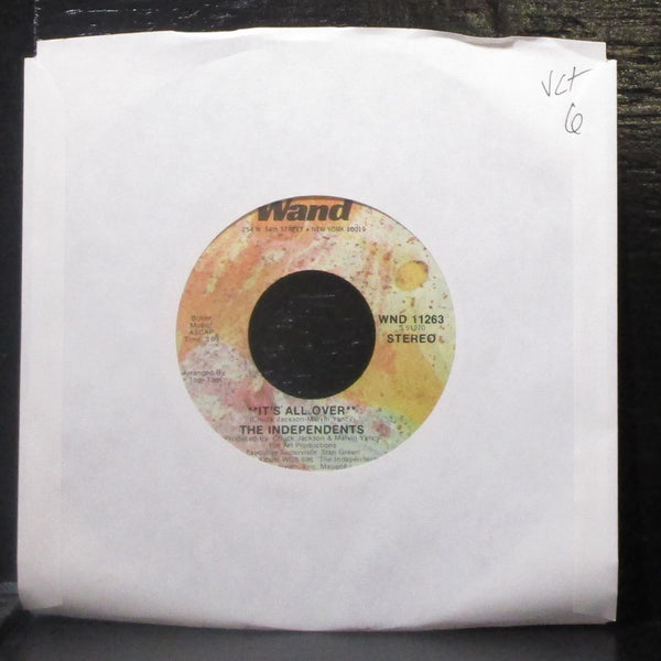 The Indepenents - It's All Over / Sara Lee 7" VG+ Vinyl 45 Wand WND 11263 USA - Shuga Records