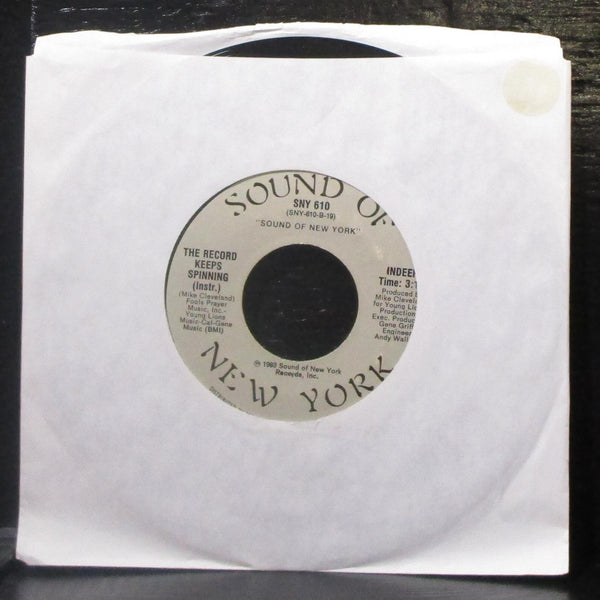 Indeep - The Record Keeps Spinning 7" VG+ Vinyl 45 Sound Of New York SNY 610 - Shuga Records