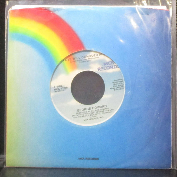 George Howard - Love Will Conquer All / Let's Pretend 7" Mint- Vinyl 45 MCA 1988 - Shuga Records